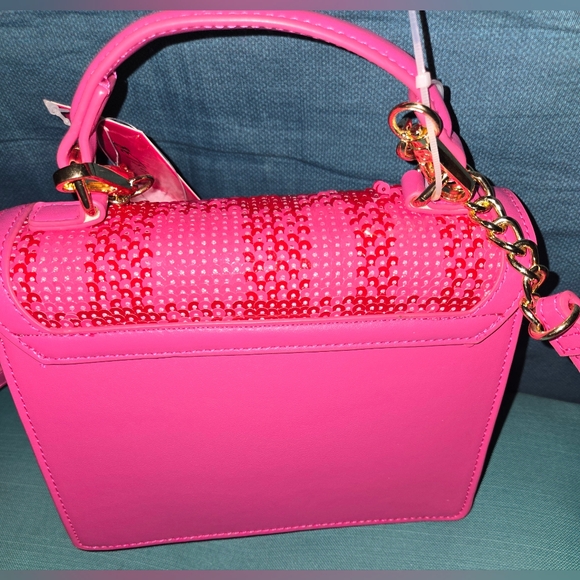 Betsey Johnson Handbag/Crossbody with Plush Bear Charm - Picture 3 of 8